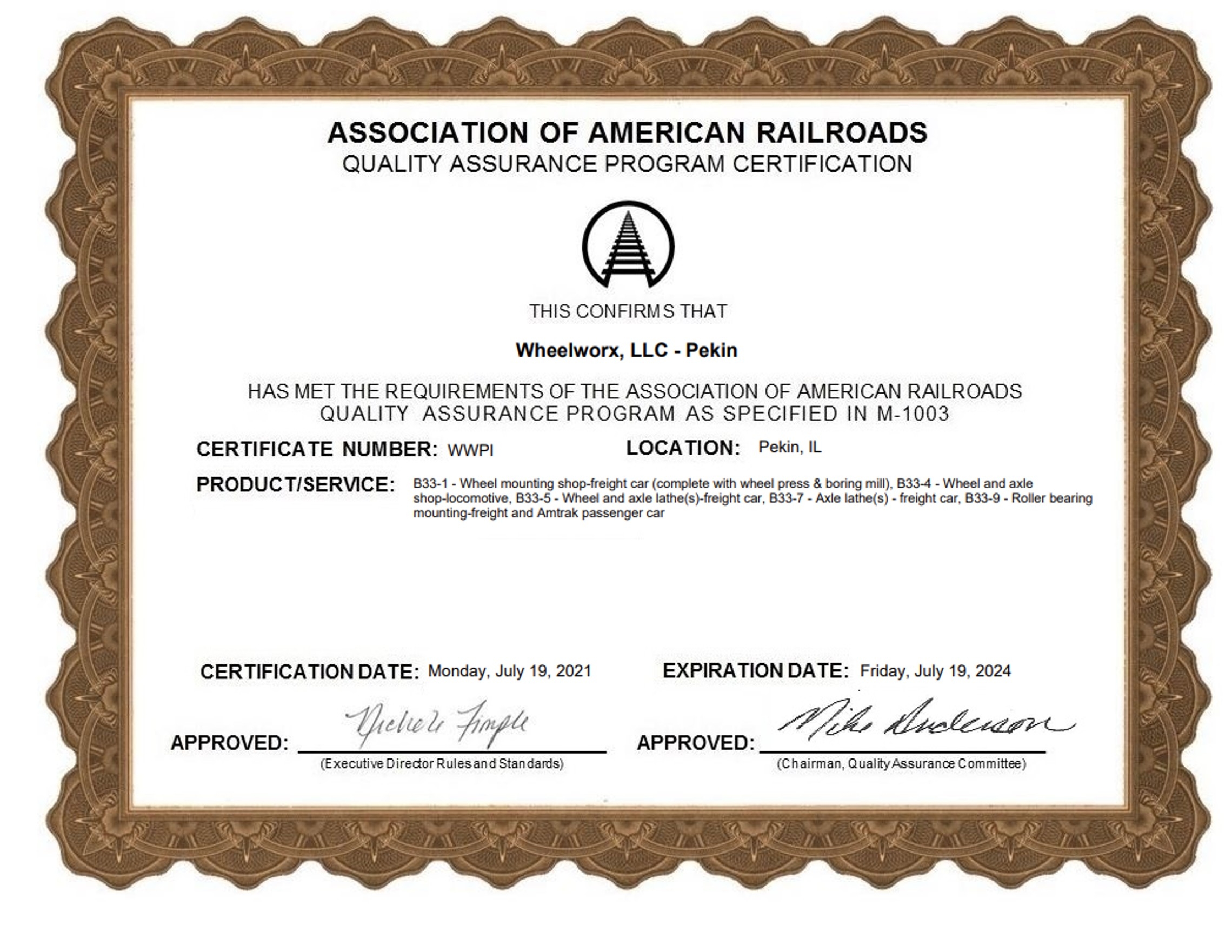 Perkin Certification